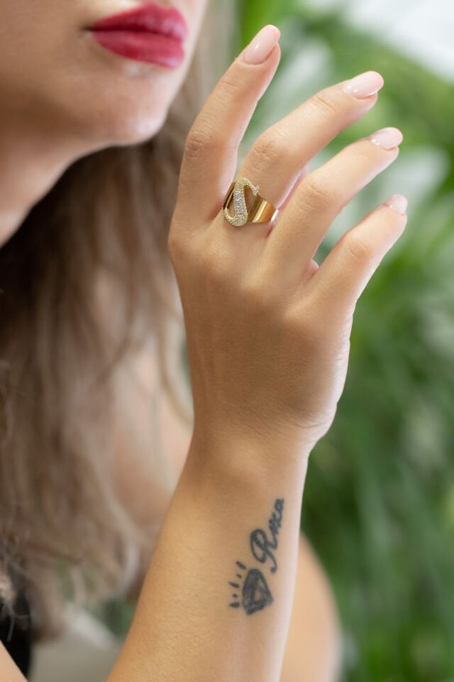 S HARFİ ALTIN YÜZÜK