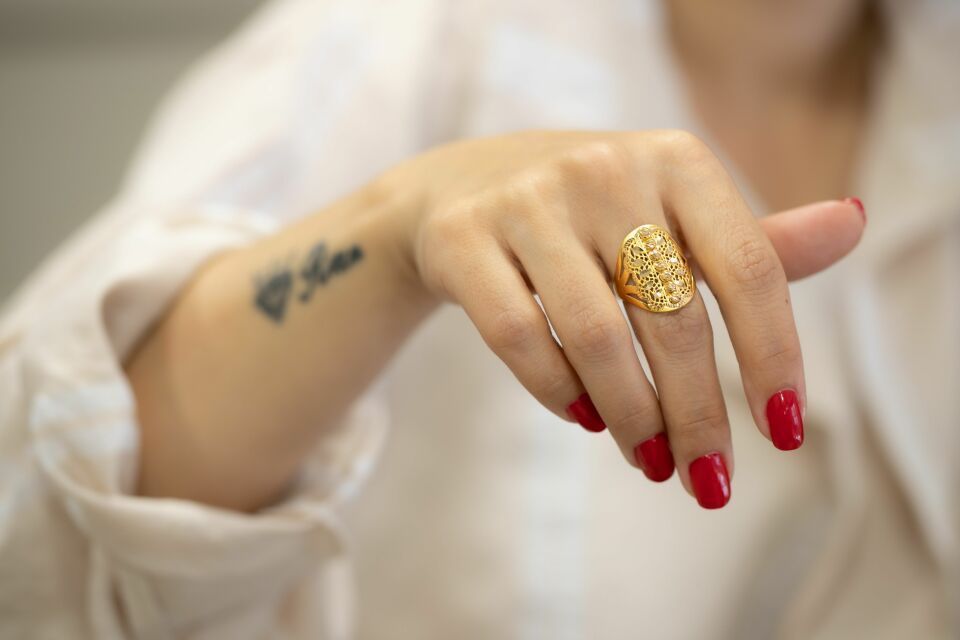 DORİKALI ALTIN YÜZÜK