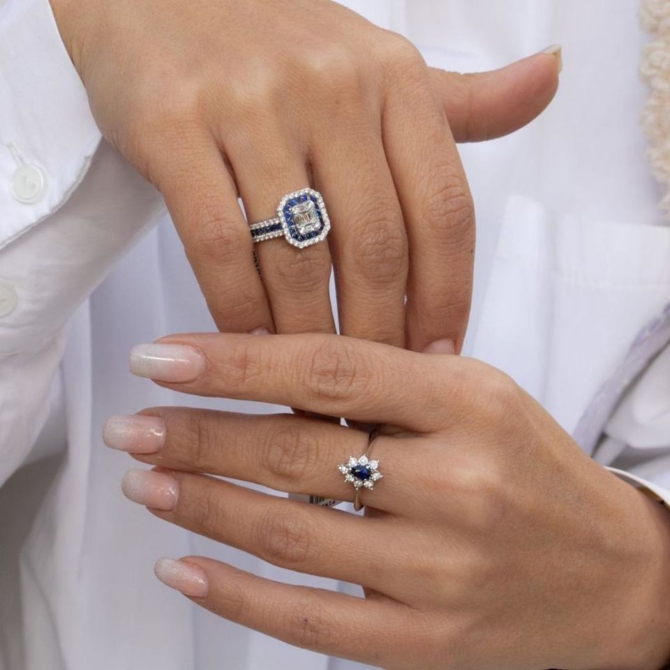 1.51 Karat Safir Baget Yüzük